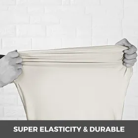 Stræk spandex foldestol dækker elfenben farvefest let ren