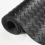 Diamantplade gummi gulvrulle, 3 mm x 4 ft x 6 ft garage