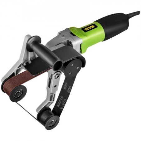 800W Tube Belt Sander rustfrit stål rørrør Poleringsmaskine, 180 mm polering til rustfrit stål aluminium 6 hastighed 3000 o /