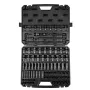 3/8 "Drive Impact Socket Set, 90 stykker stikkontakt SAE 1/4"