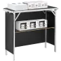 Bærbar messepodiumtabel, 38.39 "X 15.16" X 34.25 ", Display