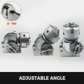 Dividing Head 4 Inch Indexing Head Milling 100MM Semi-Universal Dividing Head 4 Inch 3 jaw Chuck Dividing Head Set with Index