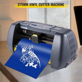 Vinyl Cutter Machine, 375mm Vinyl Printer, Maximum Paper Feed 14 inch Plotter Printer with Adjustable Force and Speed Vinyl