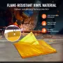 Welding Screen with Frame, 6' x 6' Welding Curtain Screen, Flame-Resistant Vinyl Welding Protection Screen on 4 Swivel Wheel (2 