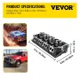 Cylinder Head Assembled, Engine Cylinder Head Assembly Replacement 6.4L, Cast Iron Cylinder Head Fit for 08-10 Ford F250 F350 F4