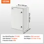 NEMA Steel Enclosure, 60x40x23 cm NEMA 4X Fiberglass Electrical Box, IP66 Waterproof & Dustproof, Outdoor/Indoor Electrical Junc