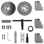 Dividing Head 4 Inch Indexing Head Milling 100MM Semi-Universal Dividing Head 4 Inch 3 jaw Chuck Dividing Head Set with Index Pl