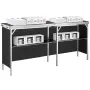 Bærbar messepodiumtabel, 77,95 "x 15,16" x 34,65 ", displayet