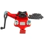 Screw Bench Chain Vise 1/8 to 5-Inch Pipe Capacity, Heavy Duty Bench Chain Pipe Vise with Crank Handle, Neoprene-Coated Jaw, Cas