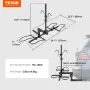 Hitch Mount Bike Rack, 2-cykelplatformstil, 160 lbs Max