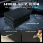Carbon Felt Welding Blanket 4 Pack, 950 x 910 mm Flame Retardant Welding Blanket, Up To 982℃ Heat Resistant Blanket Set, Cuttabl