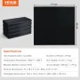 Carbon Felt Welding Blanket 4 Pack, 950 x 910 mm Flame Retardant Welding Blanket, Up To 982℃ Heat Resistant Blanket Set, Cuttabl