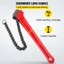 Chain Wrench Pipe 36inch,Heavy Duty Oil Filter Chain Wrench Capacity 4-1/2 to 7-1/2inch ,Chain Wrench 30inch (760 mm) Chain Leng