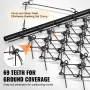Drag Harrow, 4'x4 'Heavy-Duty Chain Harrow med 69 tænder, ATV