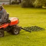 Drag Harrow, 1.22 x 1.22 m Heavy-Duty Chain Harrow with 69 Teeth, ATV UTV Tractor Attachments Field Drag Mat for Sod Prepping, S