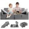 Spil sofa, 15 stk. Modulære børn Nugget Couch, Toddler Foam Sofa Couch med høj densitet 25d svamp til leg, skabende,