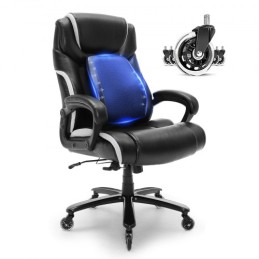 Heavy Duty Executive Office Chair with Cutting-edge Adjustable Lumbar Support for Long Hours, Big and Tall 400lbs Office Chair,