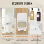 Ingredient Storage Bin, 2 x 15L Dispenser Bin with 2 Measuring Cups, Attachable Casters and Airtight Lid, 2 Pcs/Set Dog Pet Food