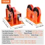 110V Turning Rolls Linkage Roller, 1000KG/2205LBS Loading Welding Turning Roll, 25-1400mm Diameter, 80-1600 mm/min Rotary Weldin