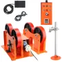 110V Turning Rolls Linkage Roller, 1000KG/2205LBS Loading Welding Turning Roll, 25-1400mm Diameter, 80-1600 mm/min Rotary Weldin