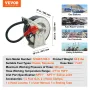 Fuel Hose Reel, 25.4 mm x 10.06 m, Extra Long Retractable Diesel Hose Reel, Heavy-Duty Carbon Steel Construction with Automatic 