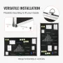 Black Board, 70 x 40 inch Large Chalkboard with Aluminum Frame, Black Boards Dry Erase Includes 1 Magnetic Erase & 3 Dry Erase M