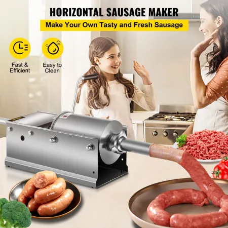 ntal pølse stuffer manuel pølseudstoppningsmaskine 3L rustfrit