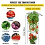 Tomatbure, 34 x 34 x 91 cm, 3 pakker tomatbure til haven