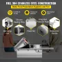 Manual Sausage Stuffer, 3 L / 7 LBS Horizontal Sausage Machine, Dual-Speed Meat Stuffer, Made of Food-Grade 304 Stainless Steel,