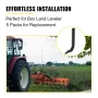 Box Blade Shank, 18" Scarifier Shank, 4 Holes Box Scraper Shank, Ripper Shank with Removable Tapered Teeth and Pins, Adjustable 
