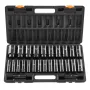Impact Socket Set, 1/2" 26 Piece Impact Sockets, Deep Socket, 6-Point Sockets, 1/2 Inches Drive Socket Set Impact Metric 10mm - 