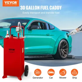 30 gallon brændstof Caddy, brændstofopbevaringstank på 2 hjul