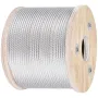 304 Stainless Steel Cable 3/16 Inch 7 X 19 Steel Wire Rope 250Feet Steel Cable for Railing Decking DIY Balustrade