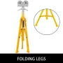 Foldable Pipe Jack Stand Height Adjustment 32In To 55In, Roller Head Pipe Stand 4500Lbs/2 Tons Capacity for Pipe Threading, Pipe