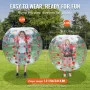 Inflatable Bumper Ball 1-Pack, 4FT/1.2M Body Sumo Zorb Balls for Teen & Adult, 0.8mm Thick PVC Human Hamster Bubble Balls for Ou