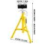 Foldable Pipe Jack Stand Height Adjustment 32In To 55In, Roller Head Pipe Stand 4500Lbs/2 Tons Capacity for Pipe Threading, Pipe