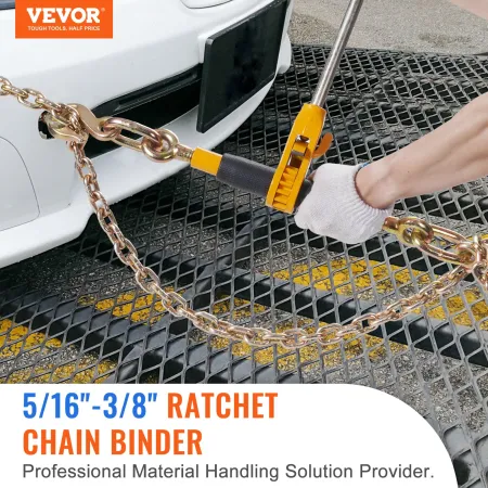 Ratchet Chain Binder, 5/16 "-3/8" Tungbelastningsbindemidler