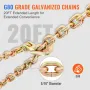 Ratchet Chain Binder, 5/16 "-3/8" Tungbelastningsbindemidler