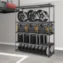 Storage Shelving Unit, 5-Tier Adjustable, 2000 lbs Capacity, Heavy Duty Garage Shelves Metal Organizer Wire Rack, Black, 60" L x