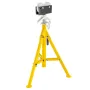 Foldable Pipe Jack Stand Height Adjustment 32In To 55In, Roller Head Pipe Stand 4500Lbs/2 Tons Capacity for Pipe Threading, Pipe