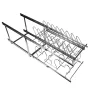 Pan and Pot Rack, 2-Tier Expandable Pull Out Under Cabinet Organizer, Cookie Sheet Baking Pans Tray Racks, Adjustable Wire Divid