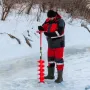Ice Drill Auger, 6\" Diameter Nylon Ice Auger, 39\"" Length Ice Auger Bit,Auger Drill with 11.8\"" Extension Rod,Auger Bit with 