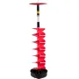 Ice Drill Auger, 6\" Diameter Nylon Ice Auger, 39\"" Length Ice Auger Bit,Auger Drill with 11.8\"" Extension Rod,Auger Bit with 
