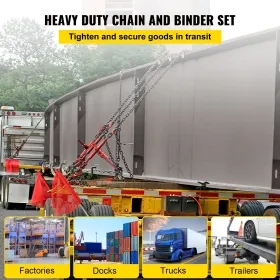 Kædebelastningsbindemiddel, 5/16 "Bind kit med 6600 kg