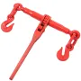 Chain Load Binder, 8 mm Tie Down Kit with 2.45 Ton Working Load Capacity and Two Grab Hooks, Includes (4) Ratchet Binders - (4) 