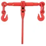 Chain Load Binder, 8 mm Tie Down Kit with 2.45 Ton Working Load Capacity and Two Grab Hooks, Includes (4) Ratchet Binders - (4) 