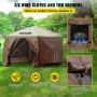 Gazebo Screen Tent, 10 x 10 ft, 6 Sided Pop-up Camping Canopy Shelter Tent with Mesh Windows, Portable Carry Bag, Ground Stakes,