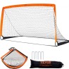 Portable Soccer Goal, 6.5x3.25 ft Kids Backyard Soccer Net, Foldable Pop Up Practice Soccer Net, Mini Youth Training Soccer