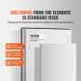 NEMA Fiberglass -kabinet, 12 x 10 x 6 i NEMA 4X Fiberglas