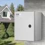 NEMA Fiberglass -kabinet, 12 x 10 x 6 i NEMA 4X Fiberglas